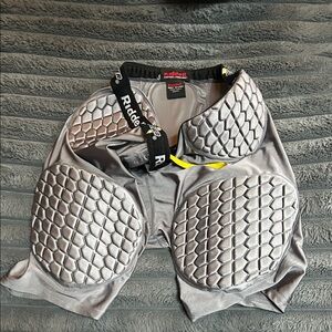 Riddell Gray Padded Compression Shorts football girdle